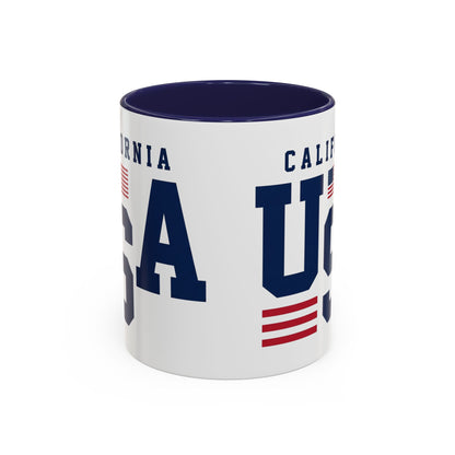 USA California Coffee Mug — Patriotic Accent 11/15oz