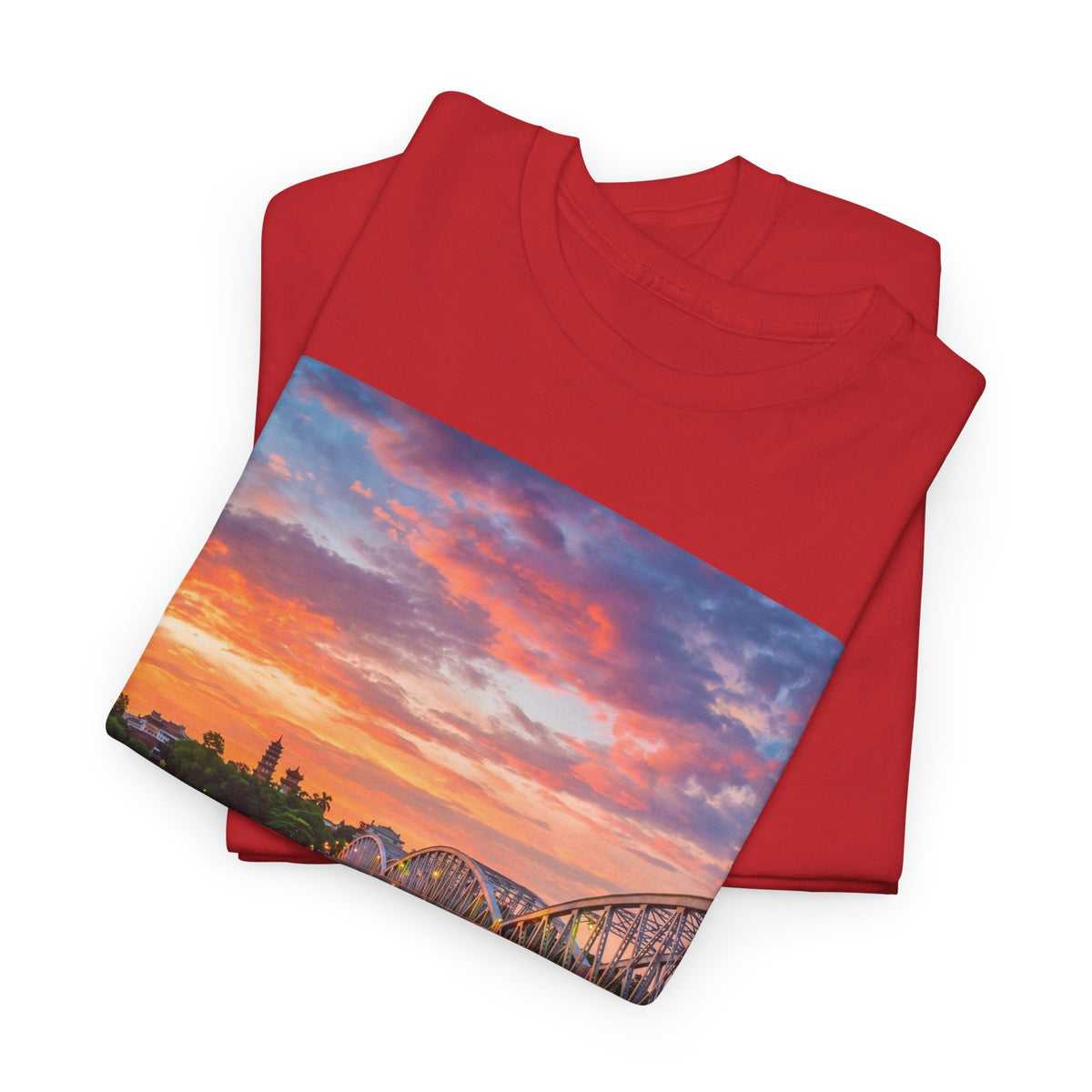 Hue Vietnam Sunset T-Shirt - Scenic Travel Souvenir Tee