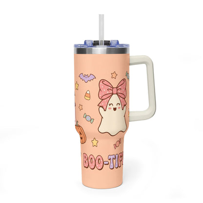 40oz Halloween Ghosts & Pumpkins Thermal Tumbler