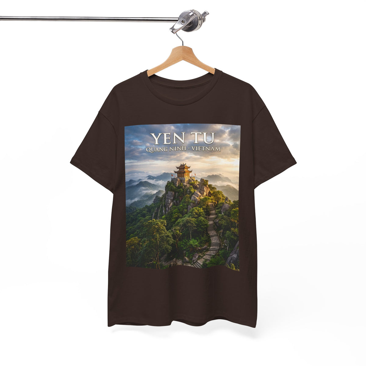 Yen Tu Mountain Scenic Tee – 'YEN TU: Listen to the Silence' Travel Photography T-Shirt