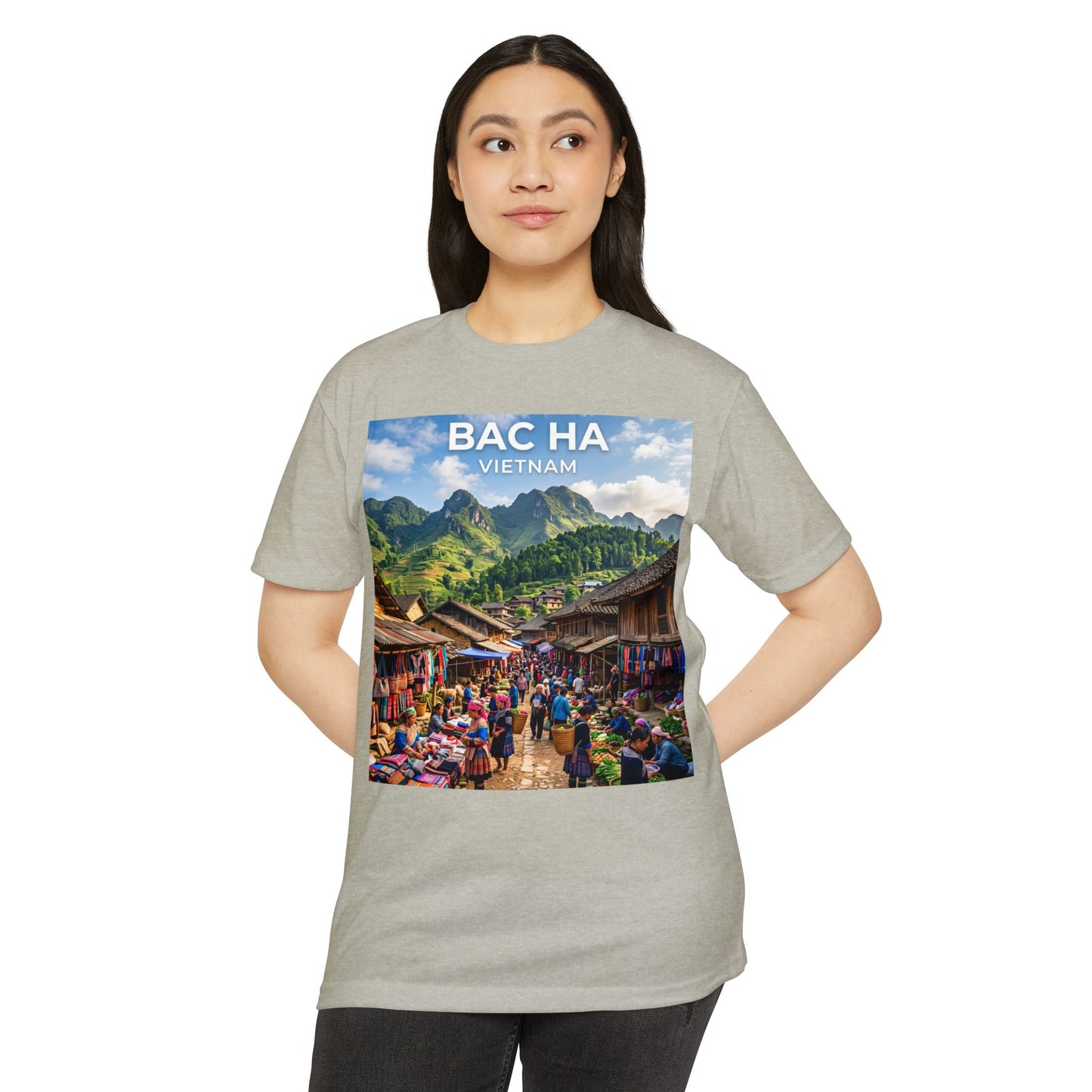 Bac Ha Vietnam Market Photo T-Shirt — Vietnamese Travel Souvenir Tee