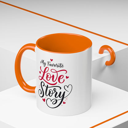 My Favorite Love Story Romantic Coffee Mug