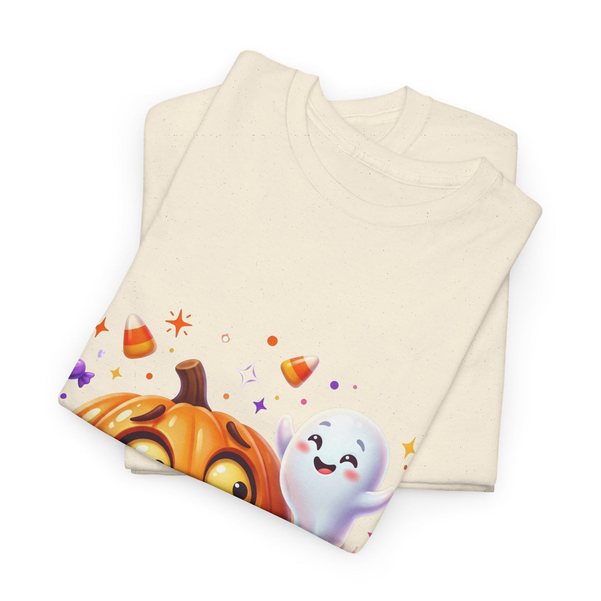 Halloween Pumpkin & Friendly Ghost T-Shirt