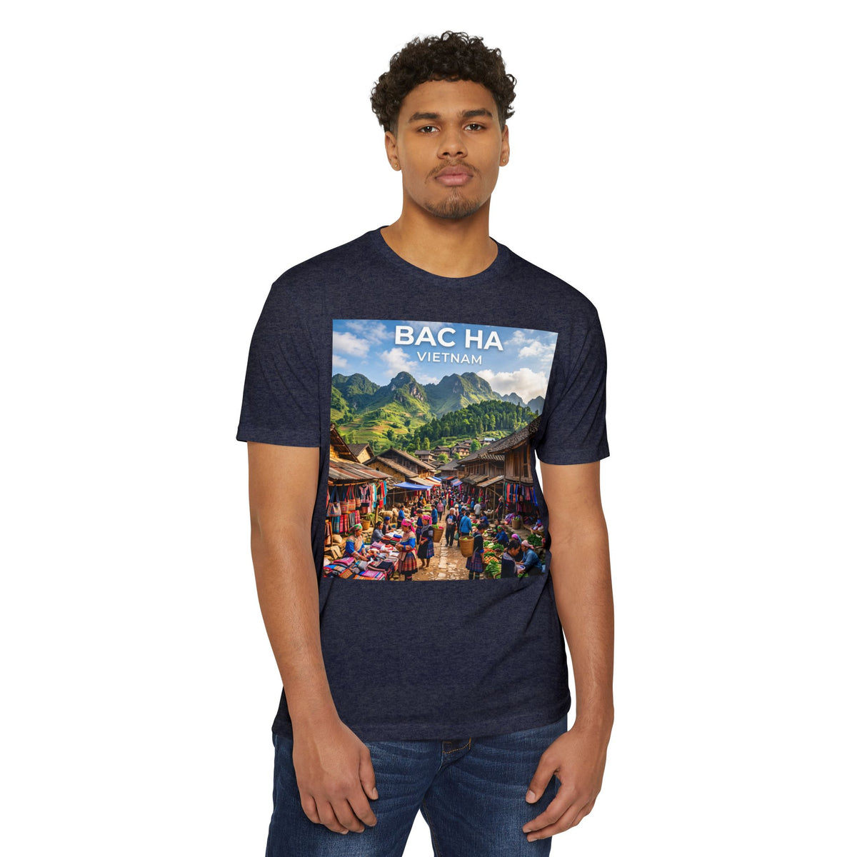 Bac Ha Vietnam Market Photo T-Shirt — Vietnamese Travel Souvenir Tee