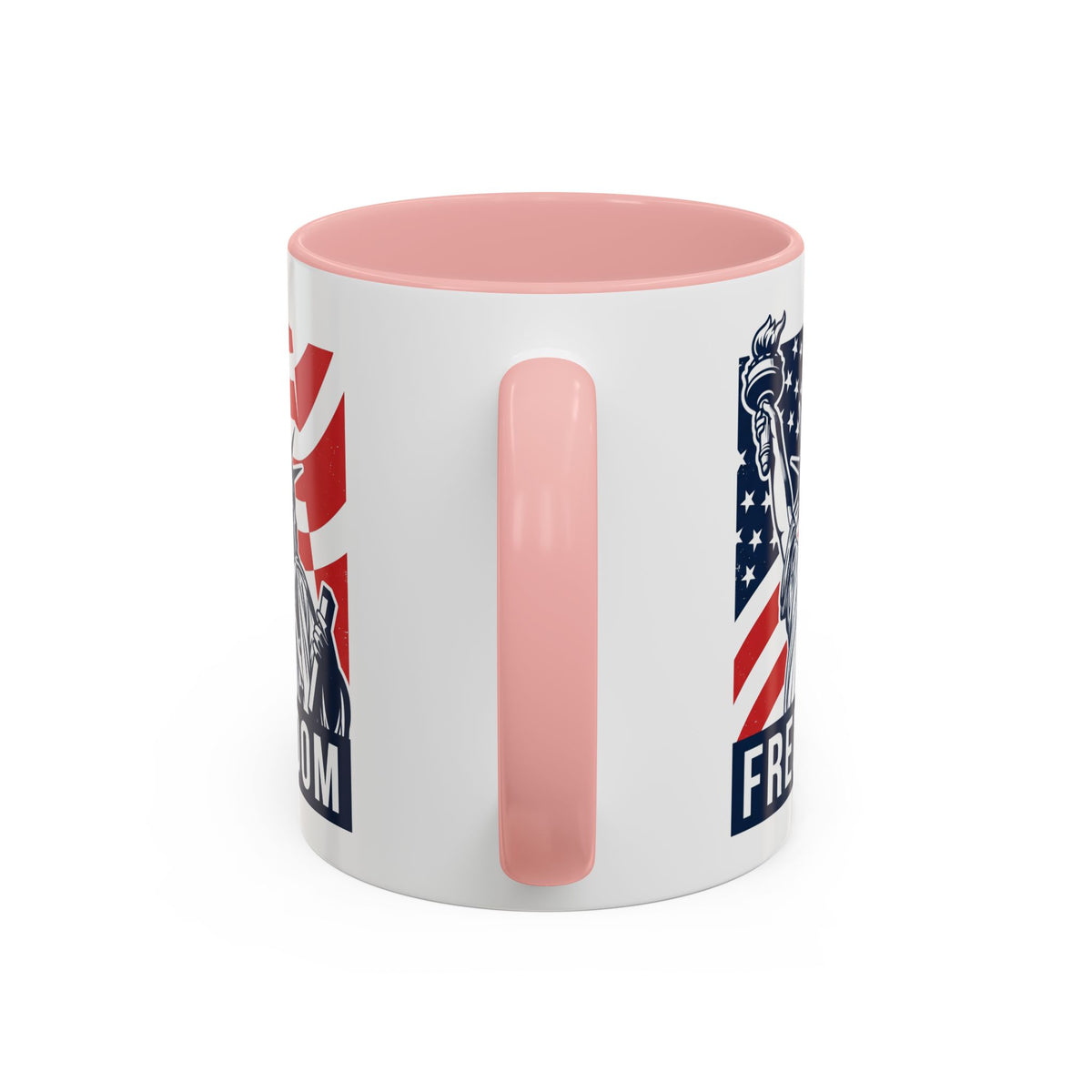 Freedom Statue Accent Coffee Mug — Patriotic Liberty 11/15oz