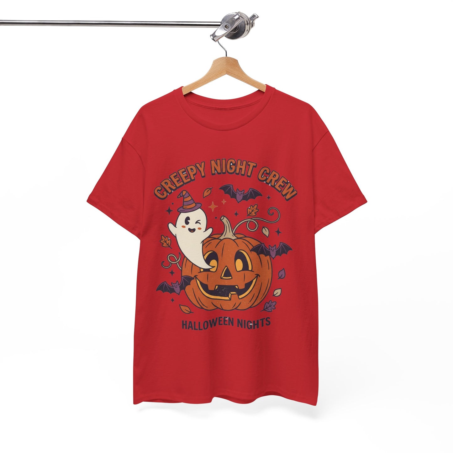 Halloween Nights T-Shirt — Creepy Night Crew Pumpkin & Ghost Tee
