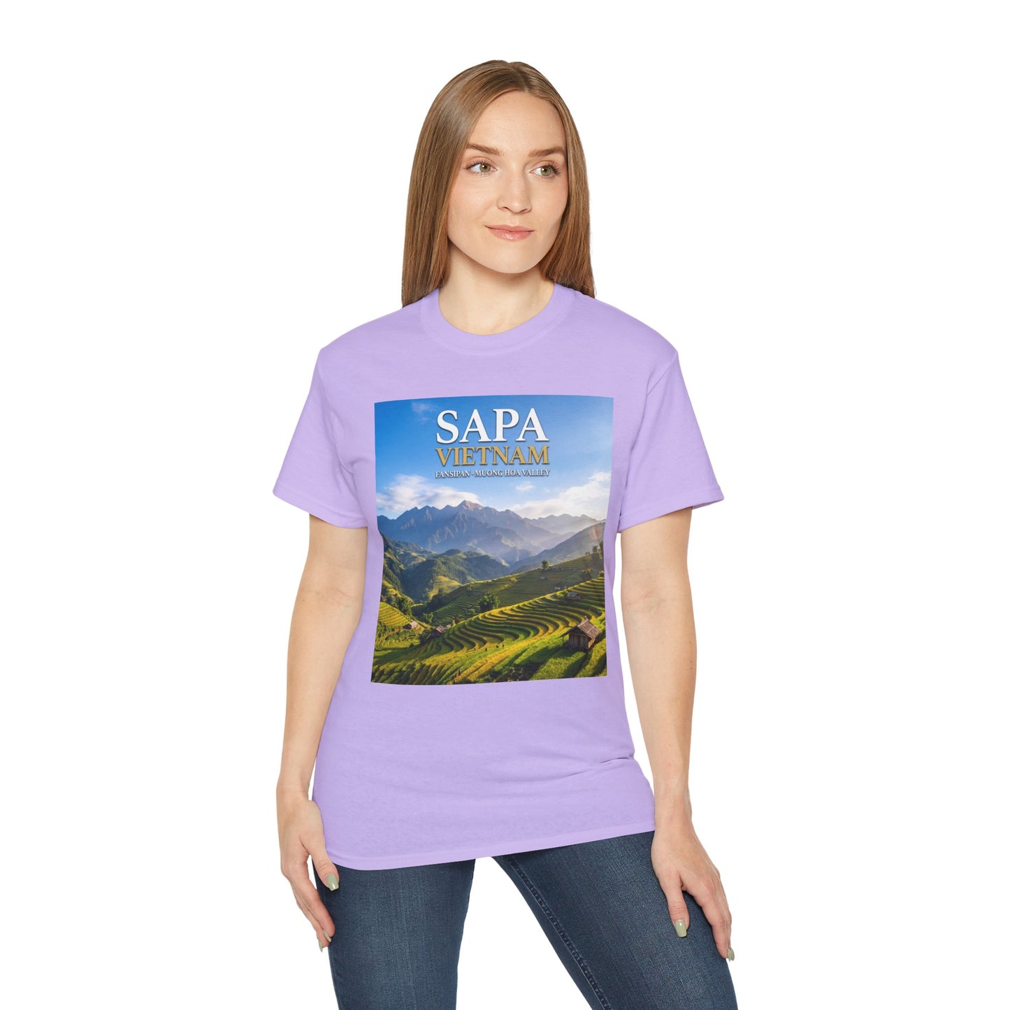 Sapa Vietnam Scenic Tee — Terraced Rice Field Travel T‑Shirt