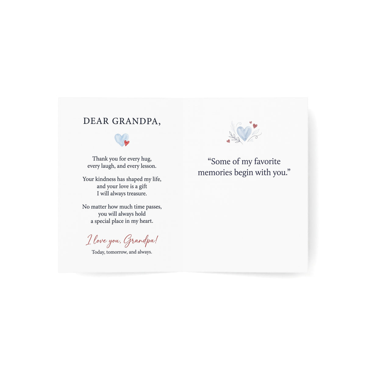 To My Grandpa Greeting Card – I Love You Forever & Always