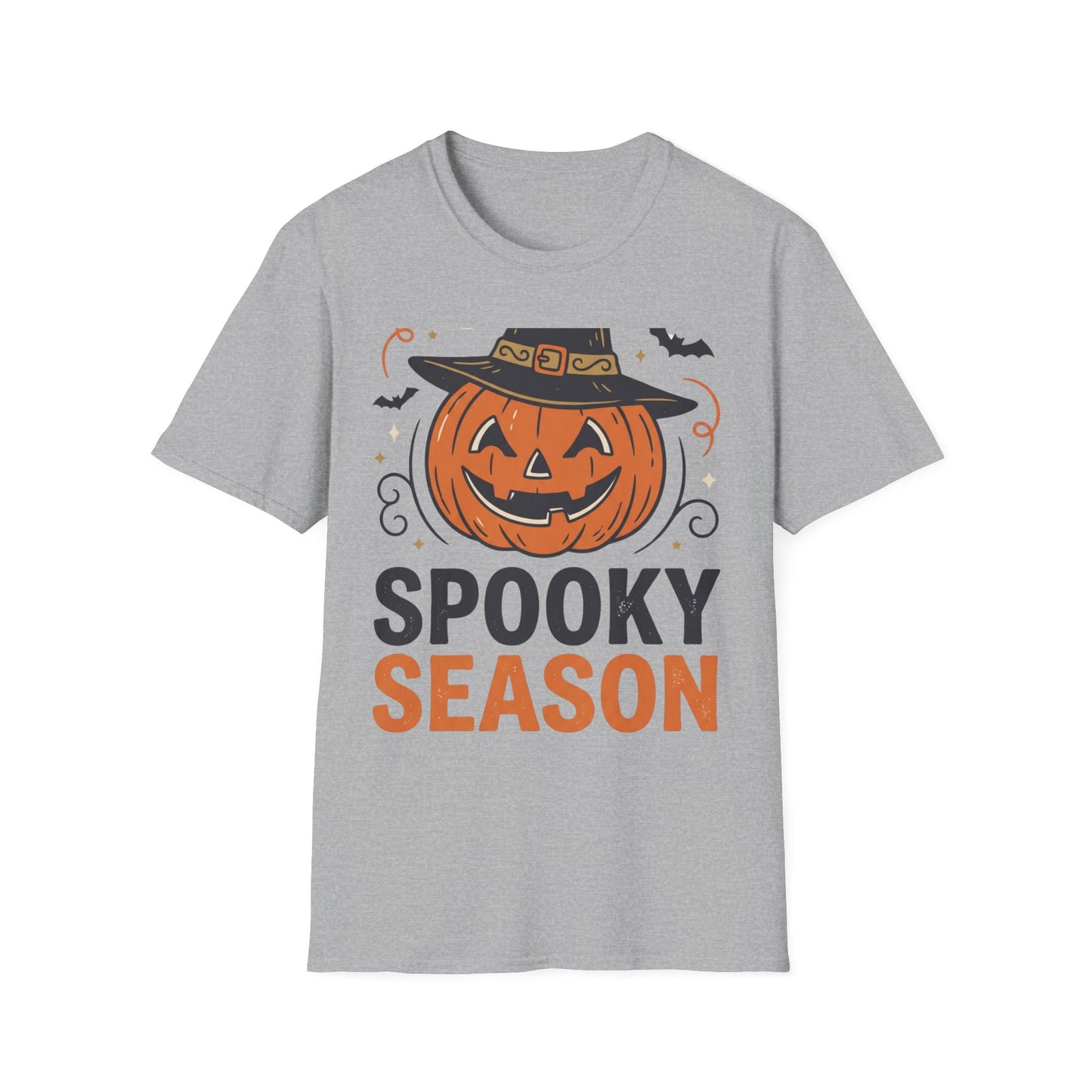 Spooky Season Pumpkin Tee — Jack-O'-Lantern Graphic Halloween T-Shirt