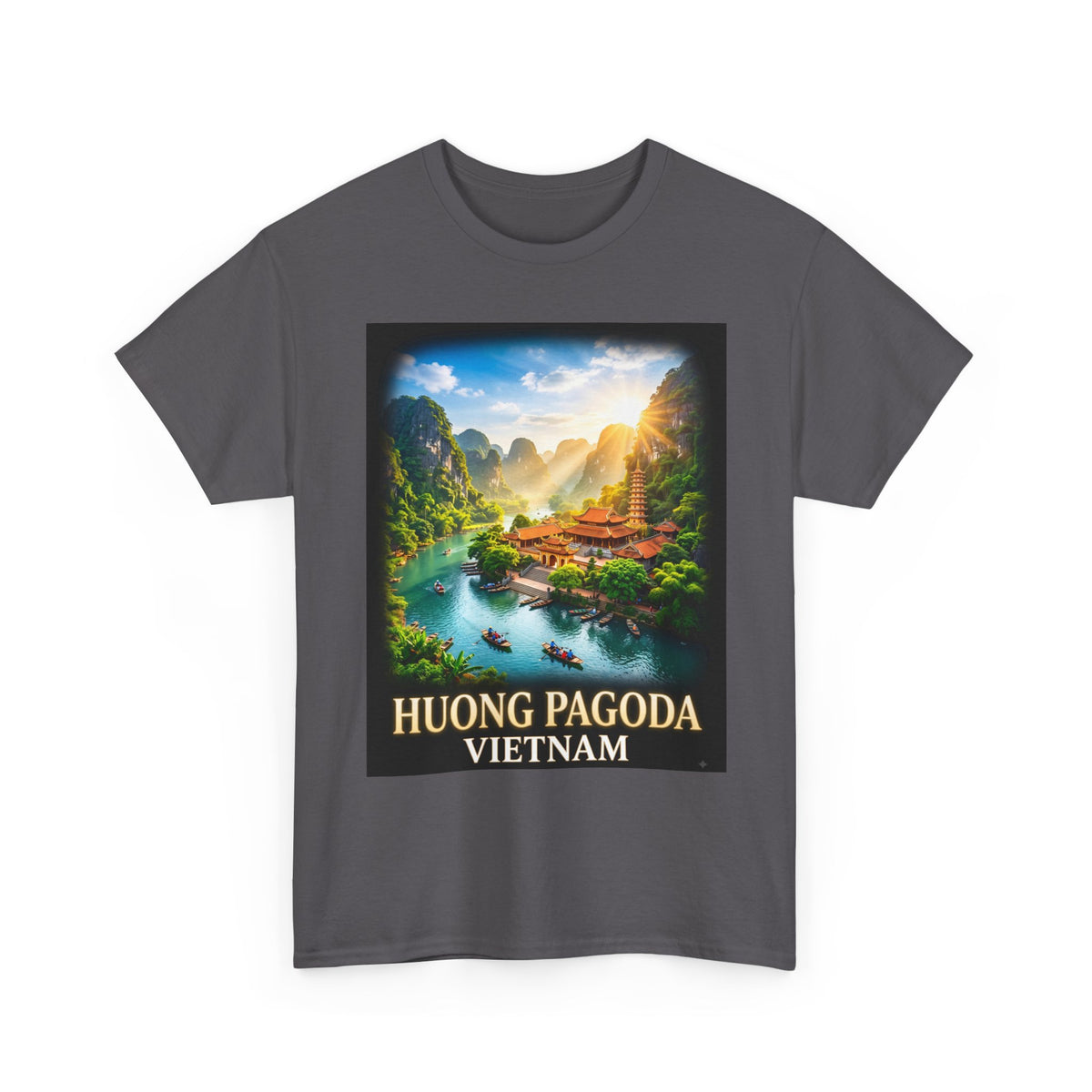 Huong Pagoda Vietnam Tee — Scenic Travel Poster T-Shirt