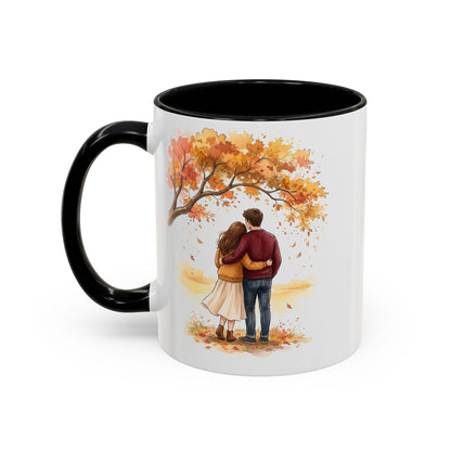 Autumn Couple Under Tree Coffee Mug