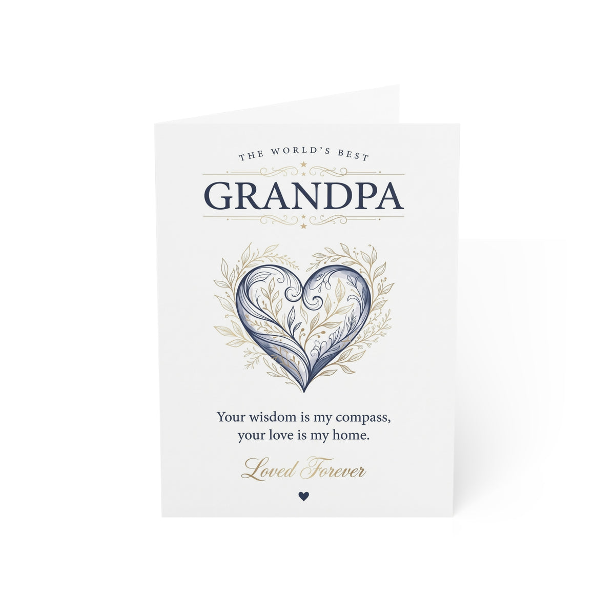 The World’s Best Grandpa Greeting Card – Grateful Love & Appreciation