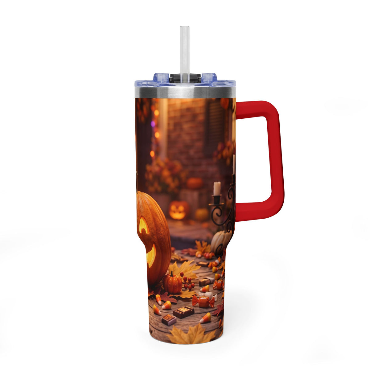 Halloween Pumpkin Jack-O’-Lantern 40oz Thermal Tumbler