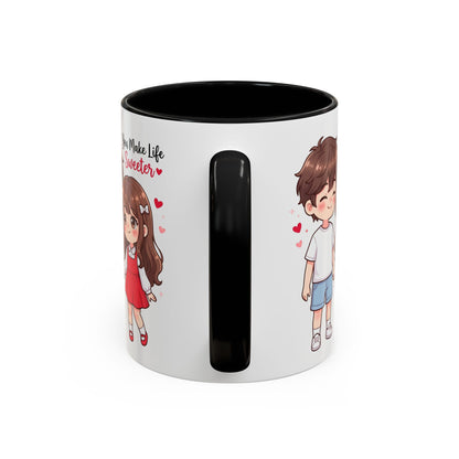 You Make Life Sweeter Couple Coffee Mug