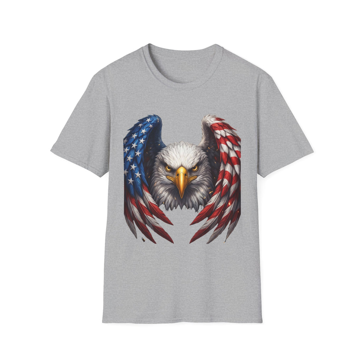 Patriotic Eagle T-Shirt — American Flag Wings Graphic