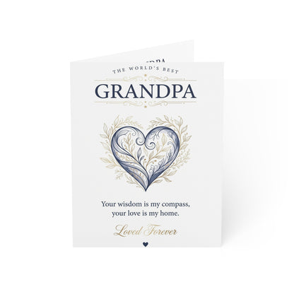 The World’s Best Grandpa Greeting Card – Grateful Love & Appreciation