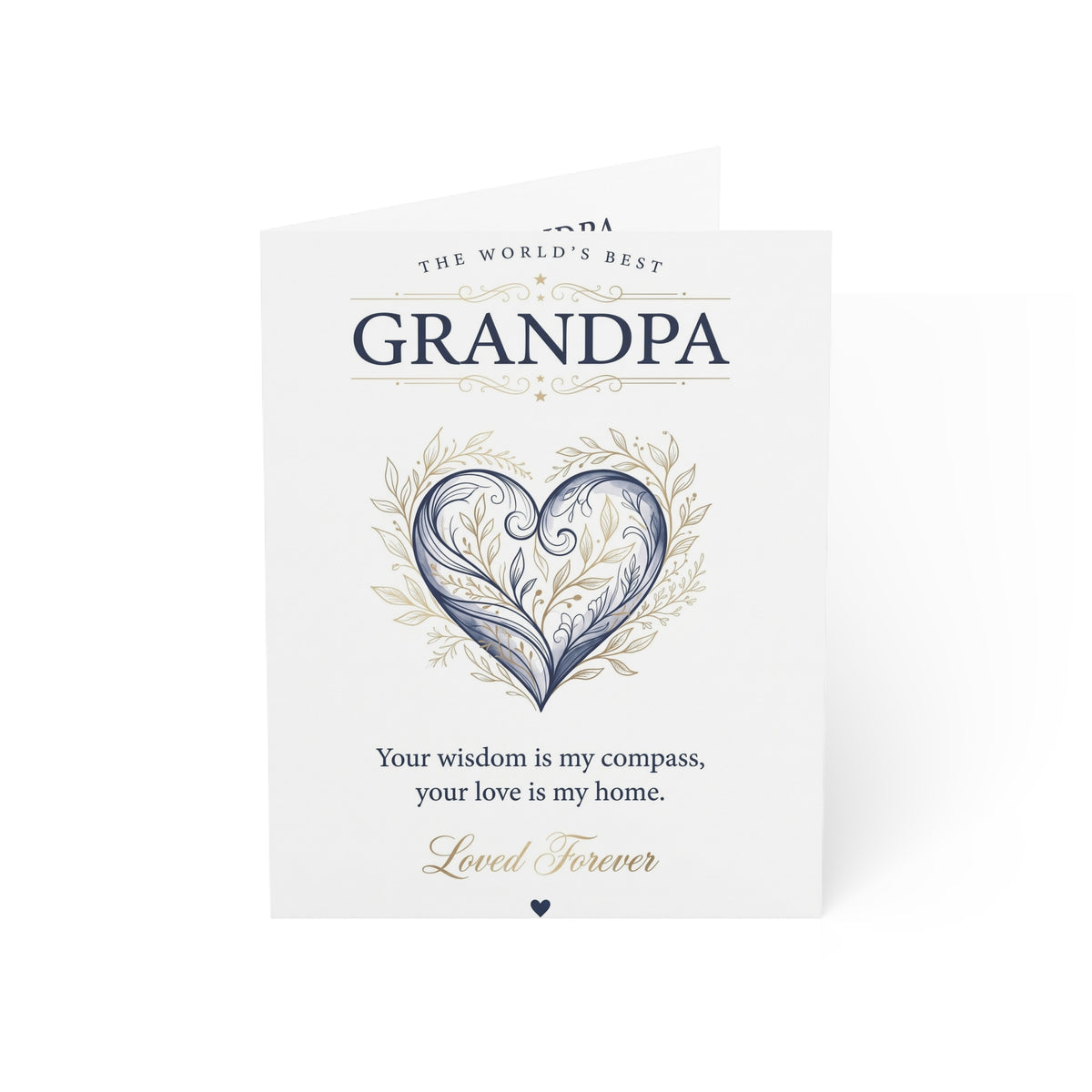 The World’s Best Grandpa Greeting Card – Grateful Love & Appreciation