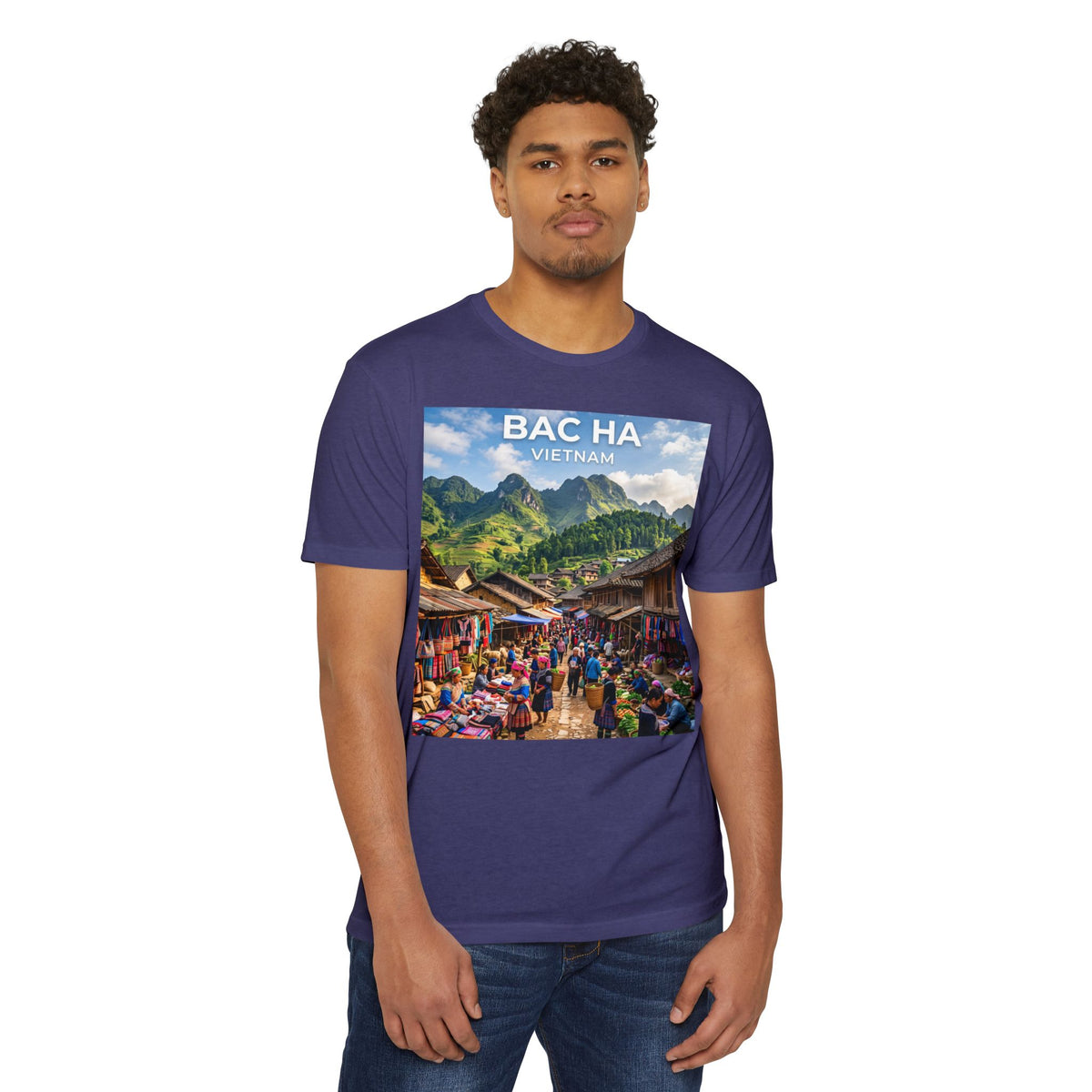 Bac Ha Vietnam Market Photo T-Shirt — Vietnamese Travel Souvenir Tee