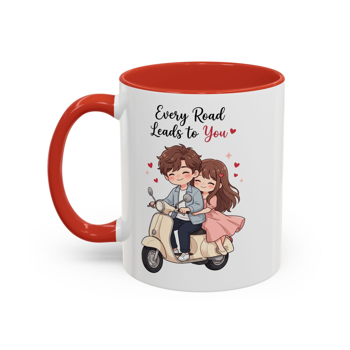 Every Road Leads to You Romantic Couple Coffee Mug