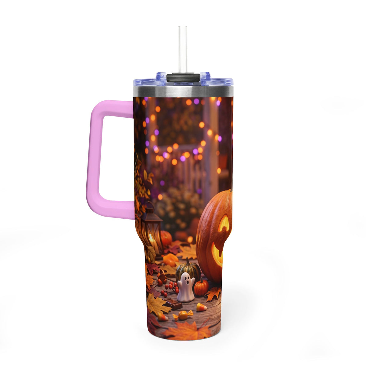 Halloween Pumpkin Jack-O’-Lantern 40oz Thermal Tumbler