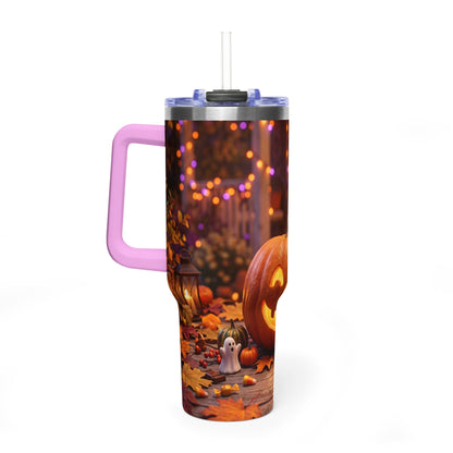 Halloween Pumpkin Jack-O’-Lantern 40oz Thermal Tumbler