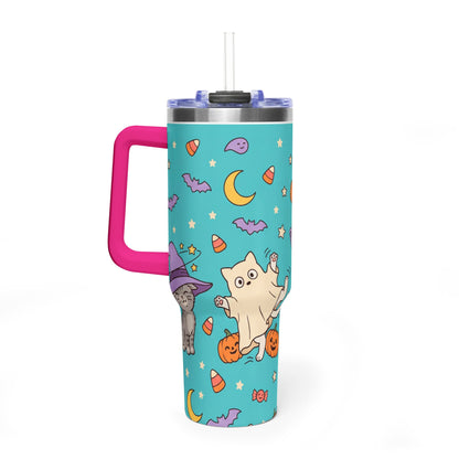 Purranormal Halloween Cat 40oz Thermal Tumbler