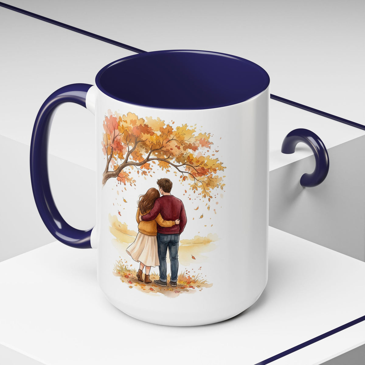 Autumn Couple Under Tree Coffee Mug