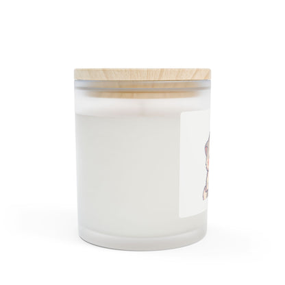 Sleepy Kitten Frosted Glass Candle — 11oz Cute Nighttime Scented Candle