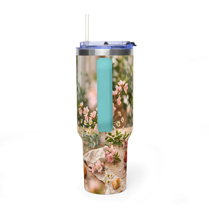 You Make Life Peachy Cat Ice Cream 40oz Tumbler