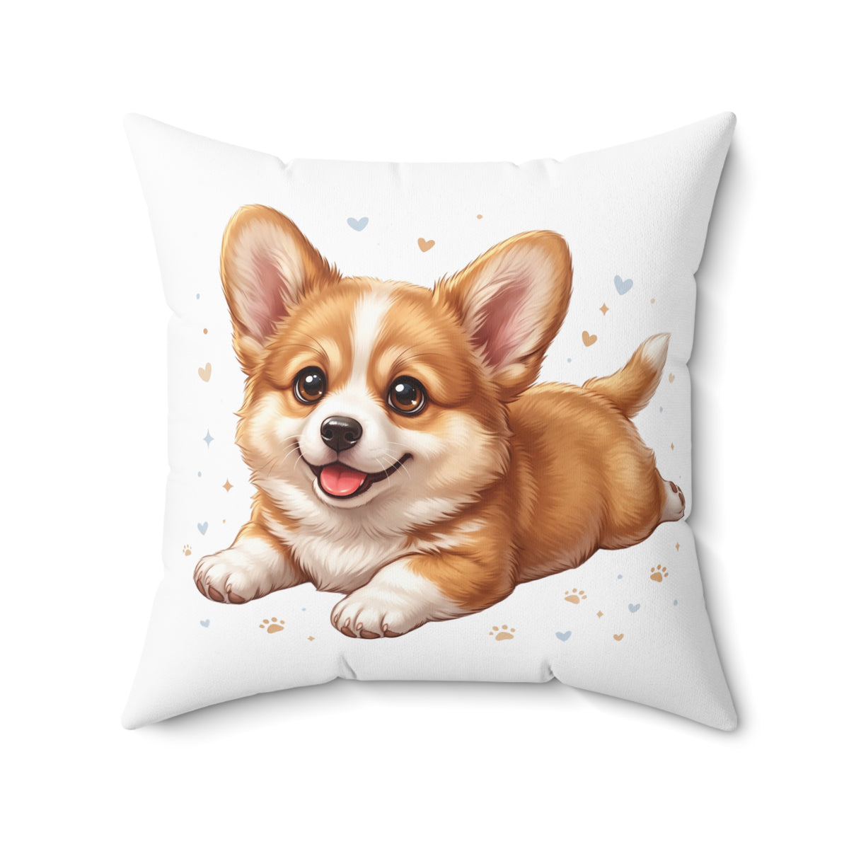 Cute Corgi Pillow – Adorable Cartoon Dog Decorative Throw Cushion