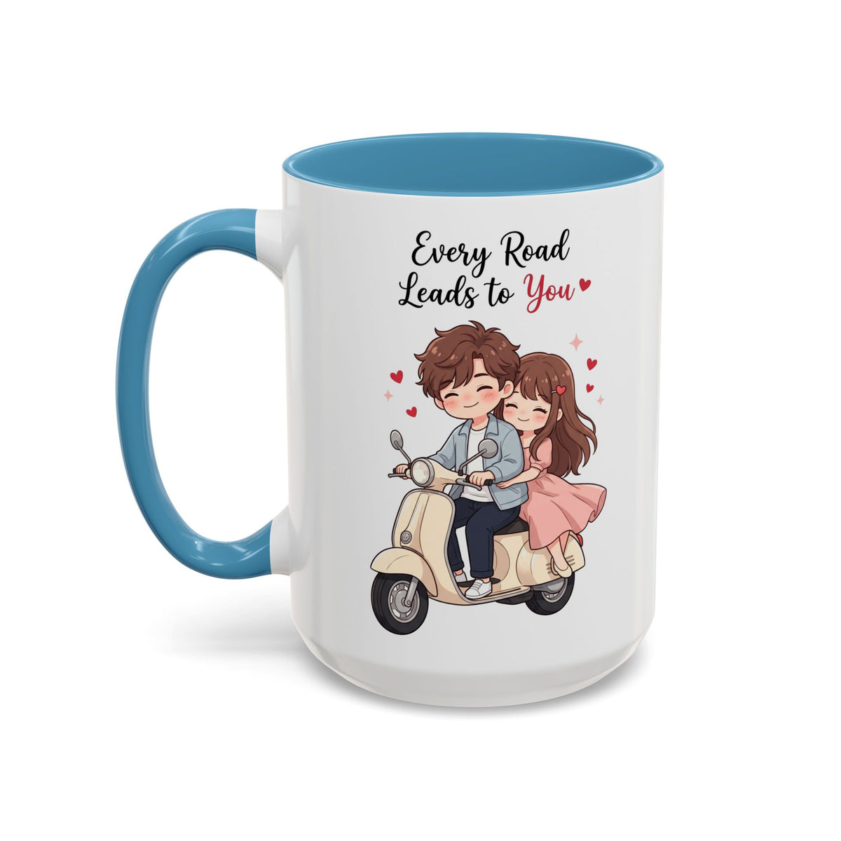 Every Road Leads to You Romantic Couple Coffee Mug