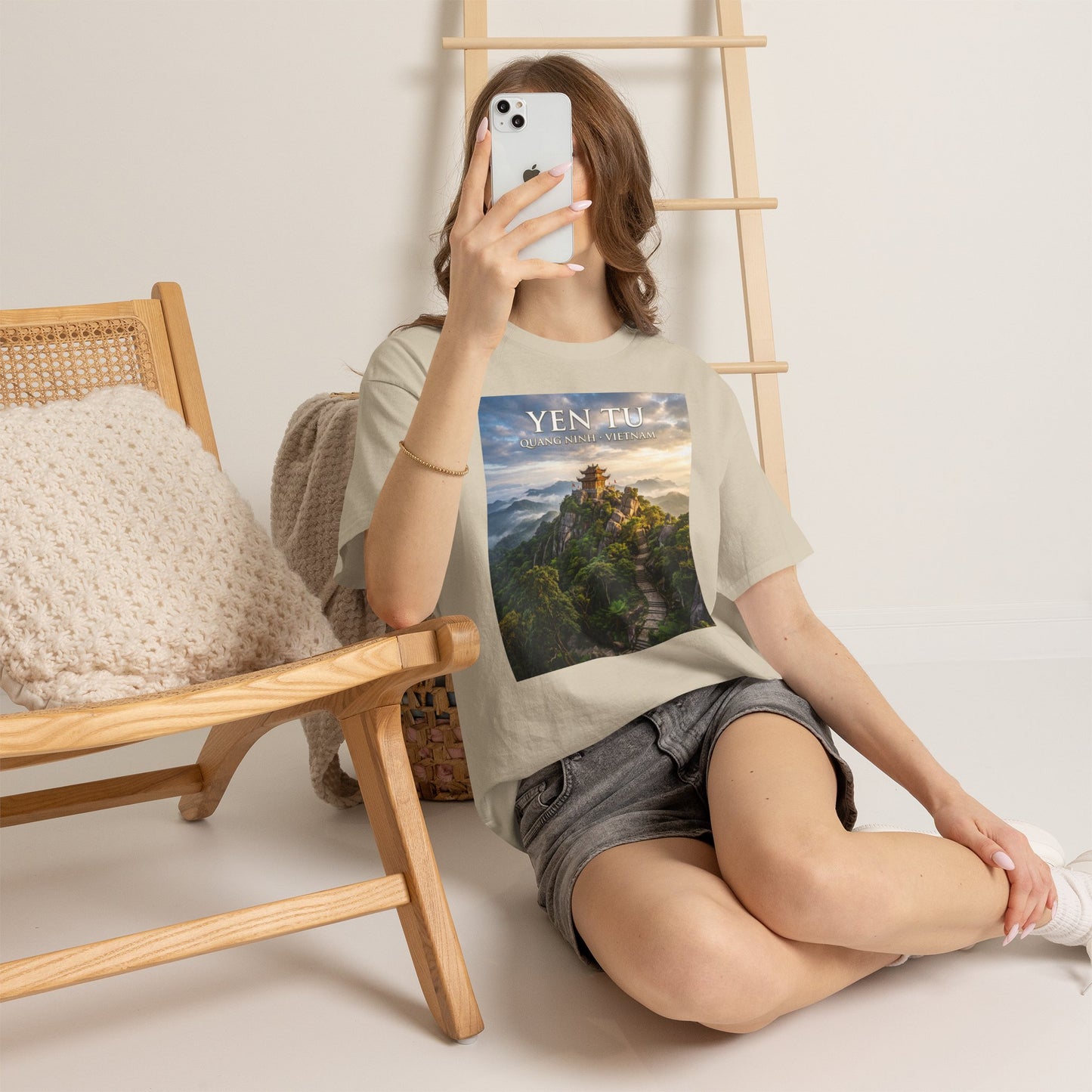 Yen Tu Mountain Scenic Tee – 'YEN TU: Listen to the Silence' Travel Photography T-Shirt