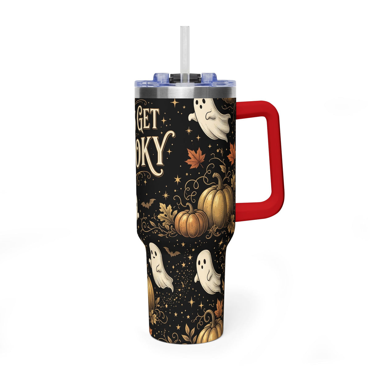Let’s Get Spooky Halloween Ghosts 40oz Tumbler