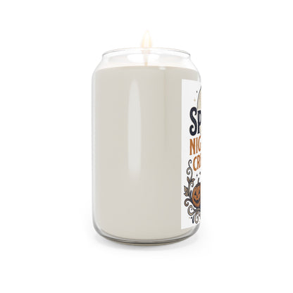 Spooky Night Crew Soy Candle — Halloween Pumpkin & Skeleton Jar (13.75 oz)