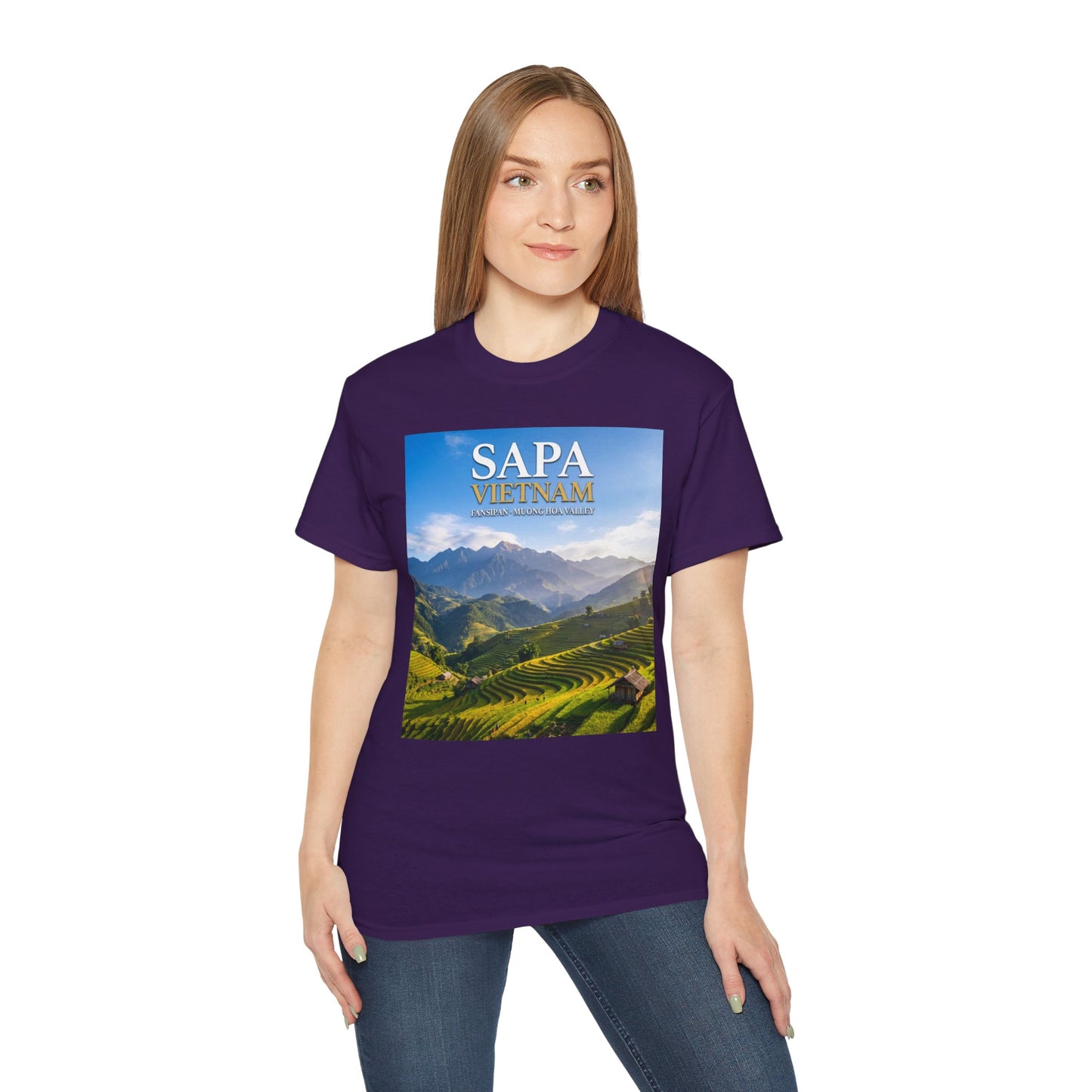 Sapa Vietnam Scenic Tee — Terraced Rice Field Travel T‑Shirt