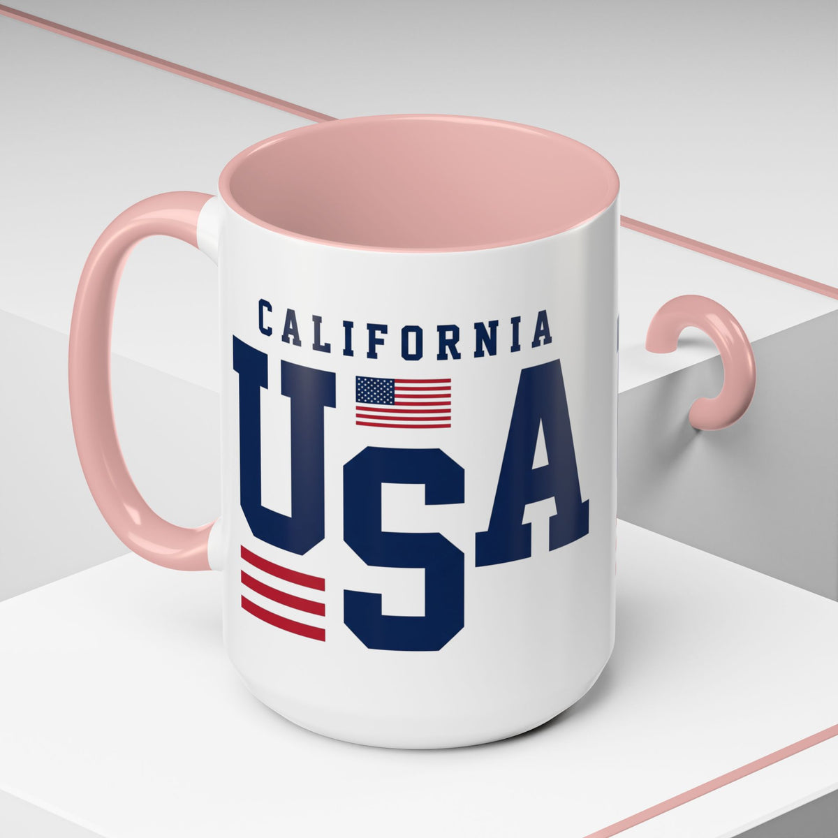 USA California Coffee Mug — Patriotic Accent 11/15oz