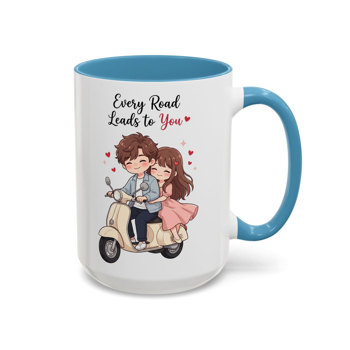 Every Road Leads to You Romantic Couple Coffee Mug