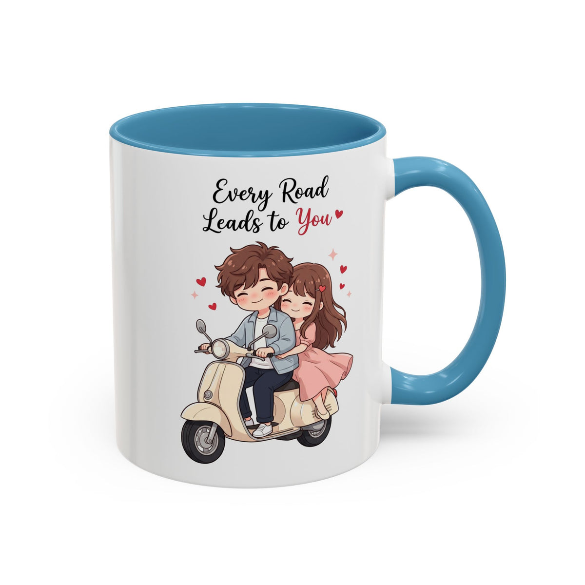 Every Road Leads to You Romantic Couple Coffee Mug