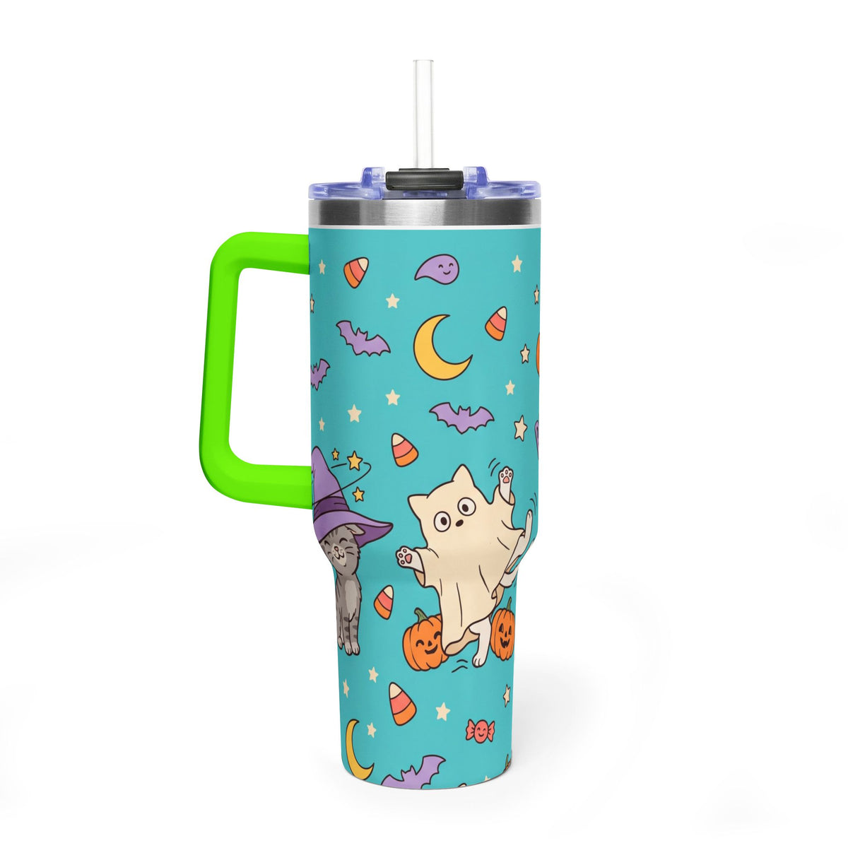 Purranormal Halloween Cat 40oz Thermal Tumbler