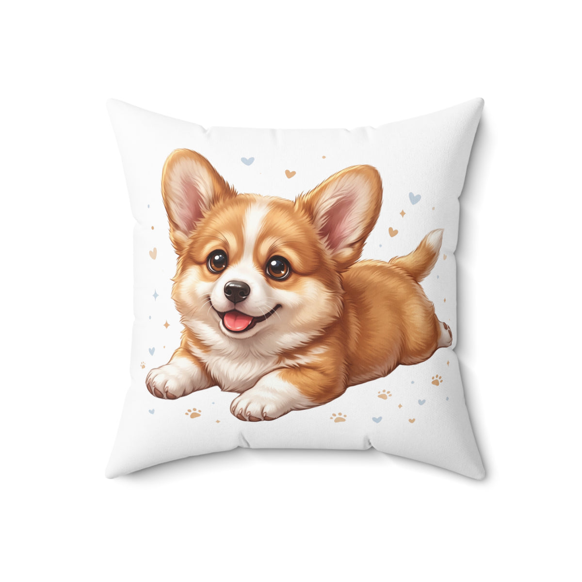 Cute Corgi Pillow – Adorable Cartoon Dog Decorative Throw Cushion