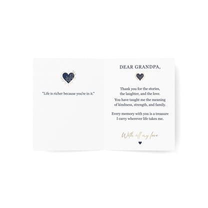 The World’s Best Grandpa Greeting Card – Grateful Love & Appreciation