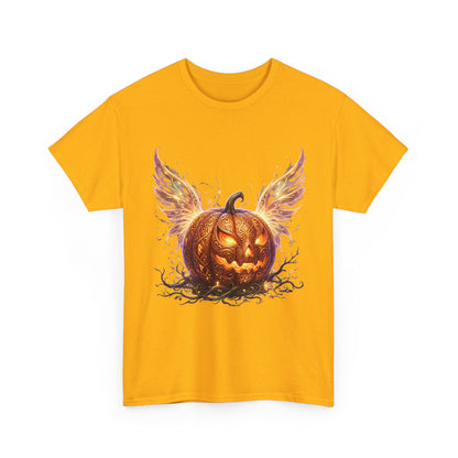 Halloween Pumpkin Tee — Winged Jack-O'-Lantern Graphic Shirt