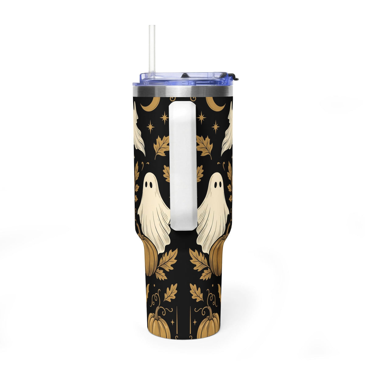 Let’s Get Spooky Halloween Ghosts & Pumpkins 40oz Thermal Tumbler