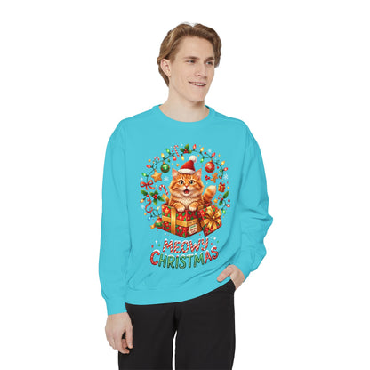 Meowy Christmas Cat Sweatshirt