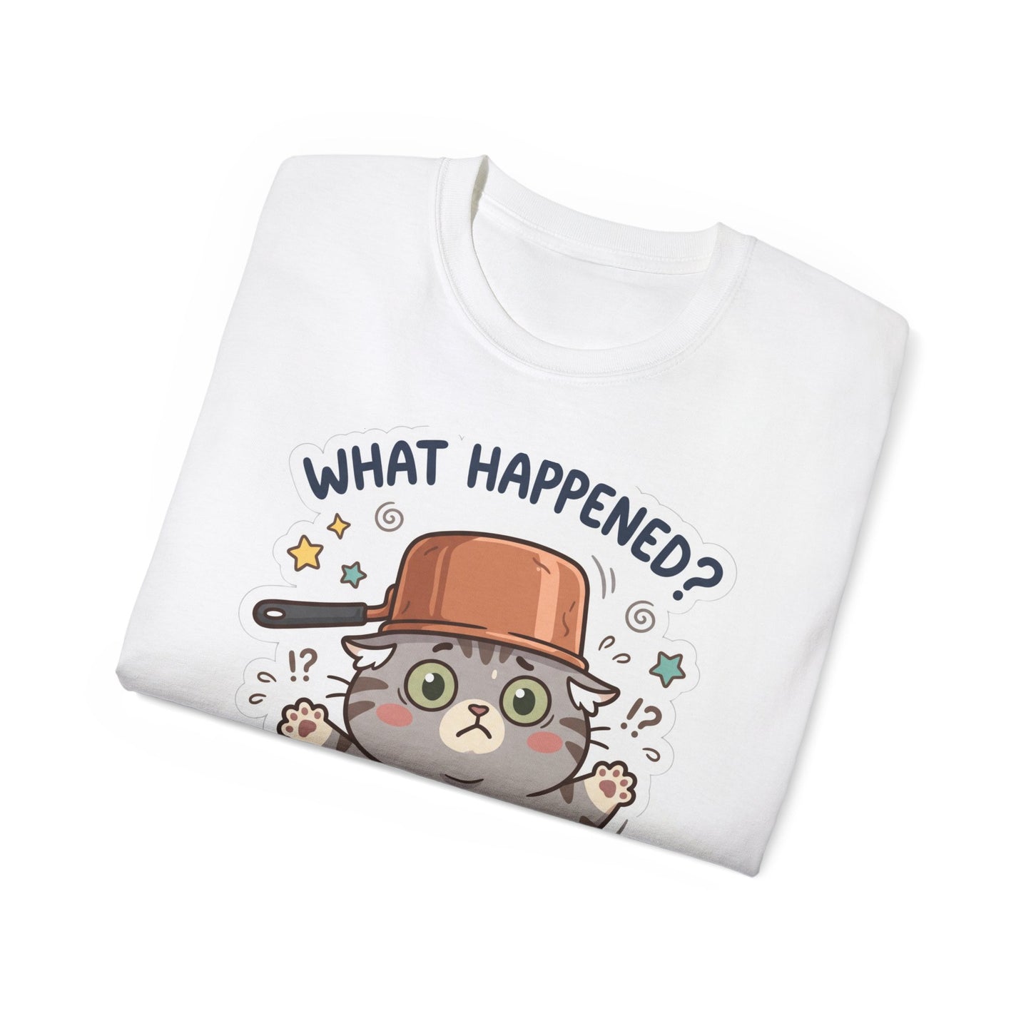 What Happened? Cute Kitten Graphic Tee