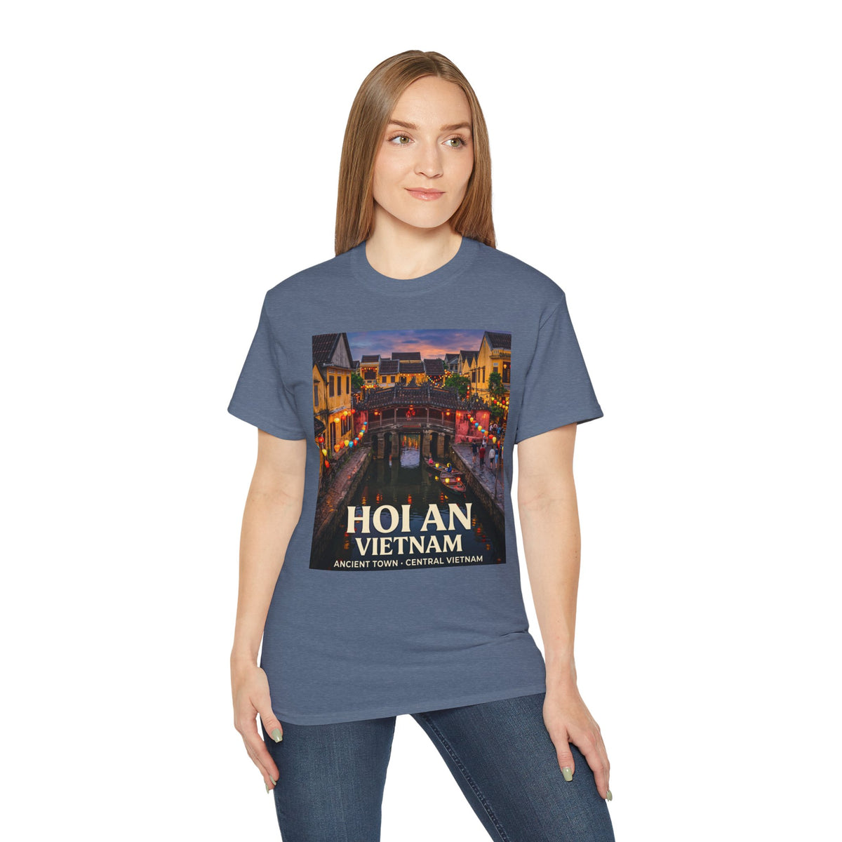 Hoi An Vietnam Travel T-Shirt — Ancient Town Night Scene Tee