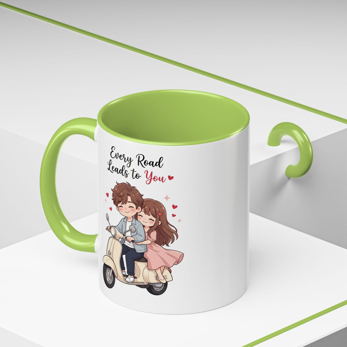 Every Road Leads to You Romantic Couple Coffee Mug