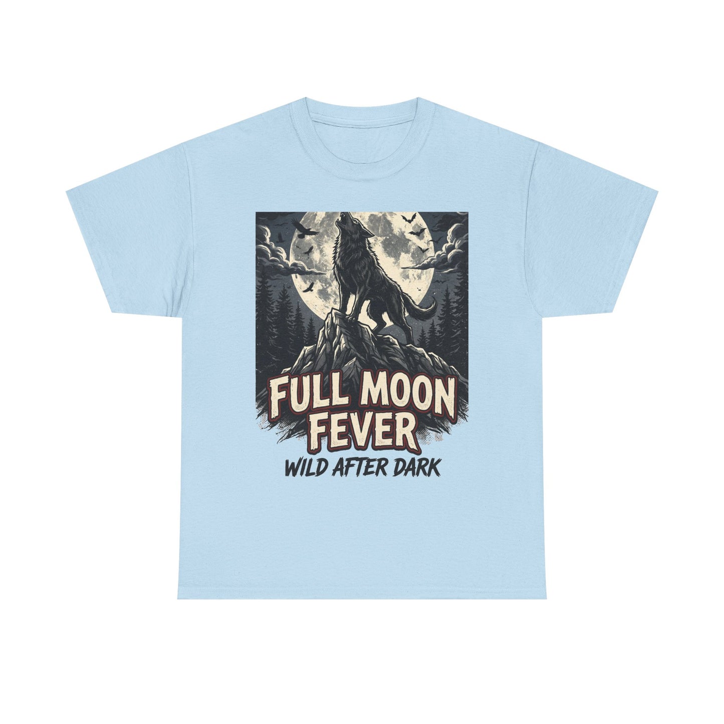 Full Moon Fever Wolf T-Shirt — 'Wild After Dark' Graphic Tee