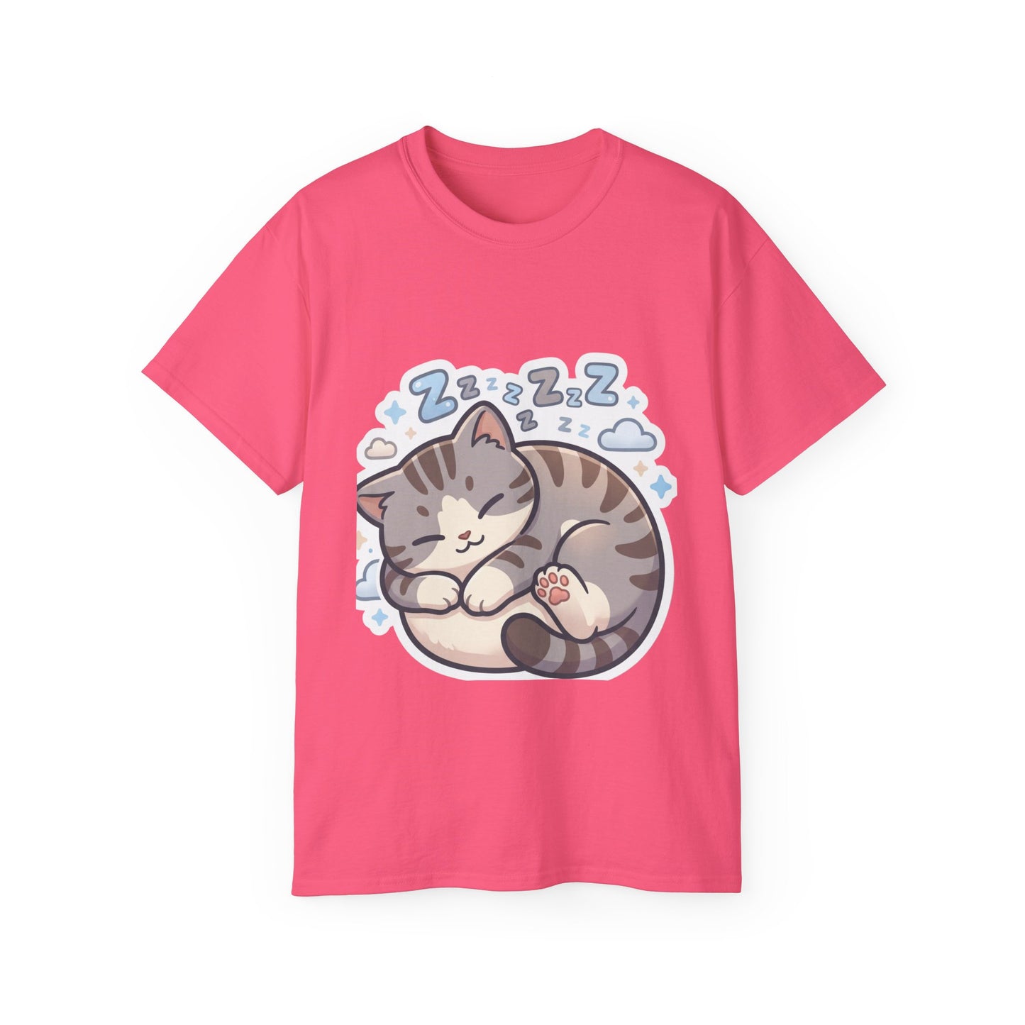 Sleeping Kitty T-Shirt — Cute Sleeping Cat Design (Zzz)