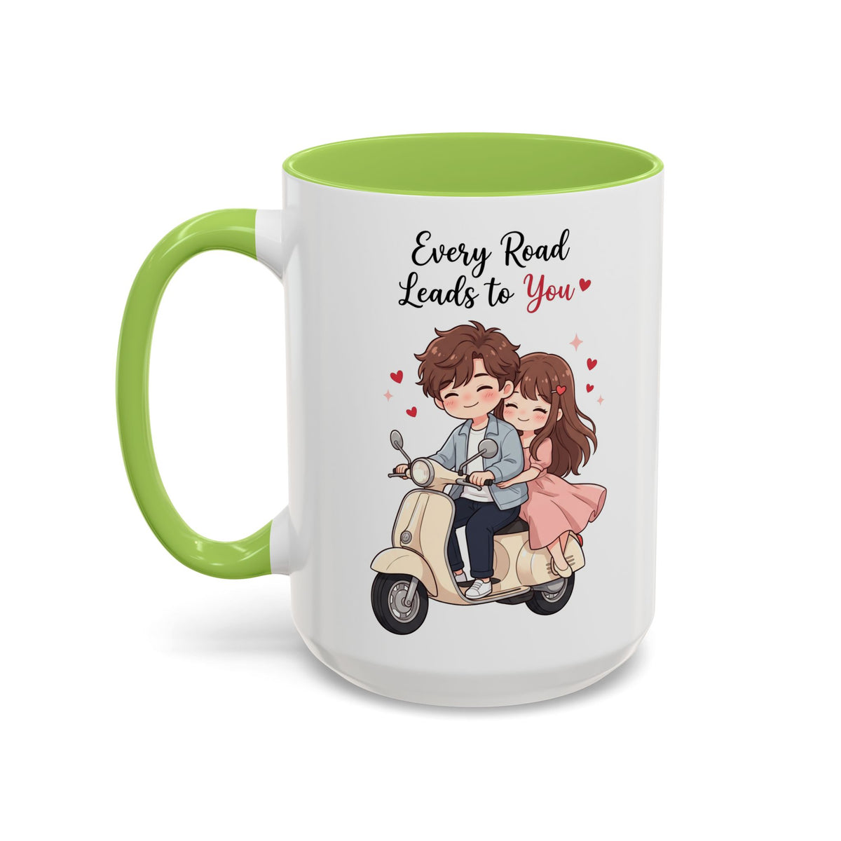 Every Road Leads to You Romantic Couple Coffee Mug